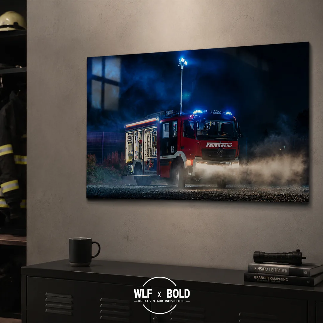 Individuelles Metallposter Feuerwehr individuell kaufen
