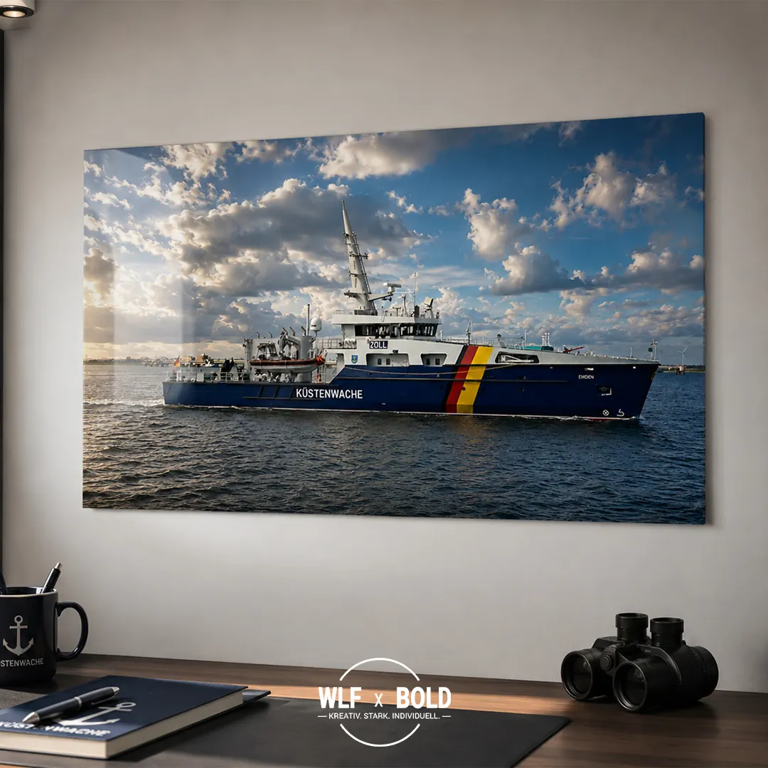 Individuelles Metallposter Zoll Emden Behörde
