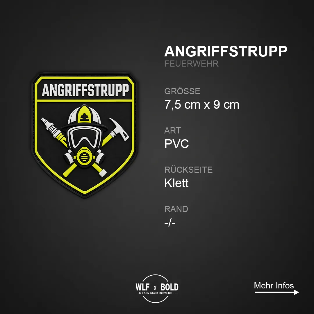Individueller Patch Angriffstrupp Feuerwehr