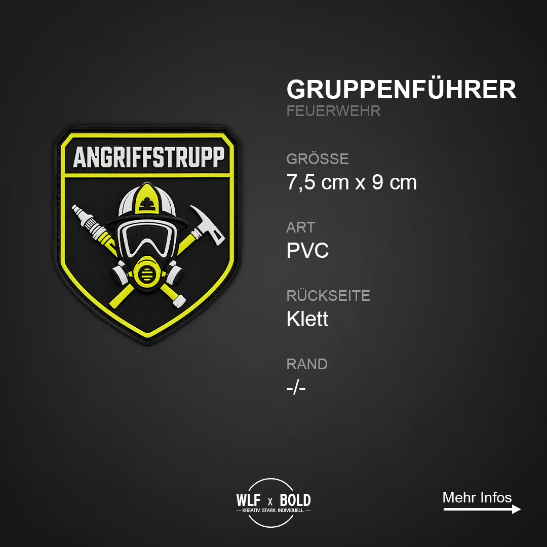 Angriffstrupp Feuerwehr Patch – Ansicht 1