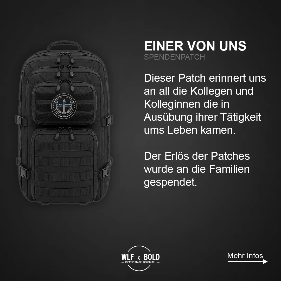 Einer von uns – individueller PVC Patch – Ansicht 2