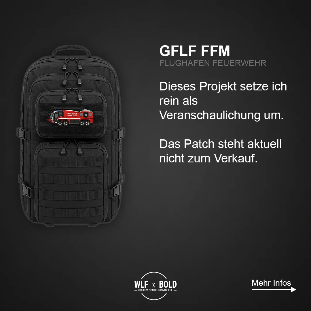 GFLF Frankfurt Airport Feuerwehr Patch – Ansicht 2