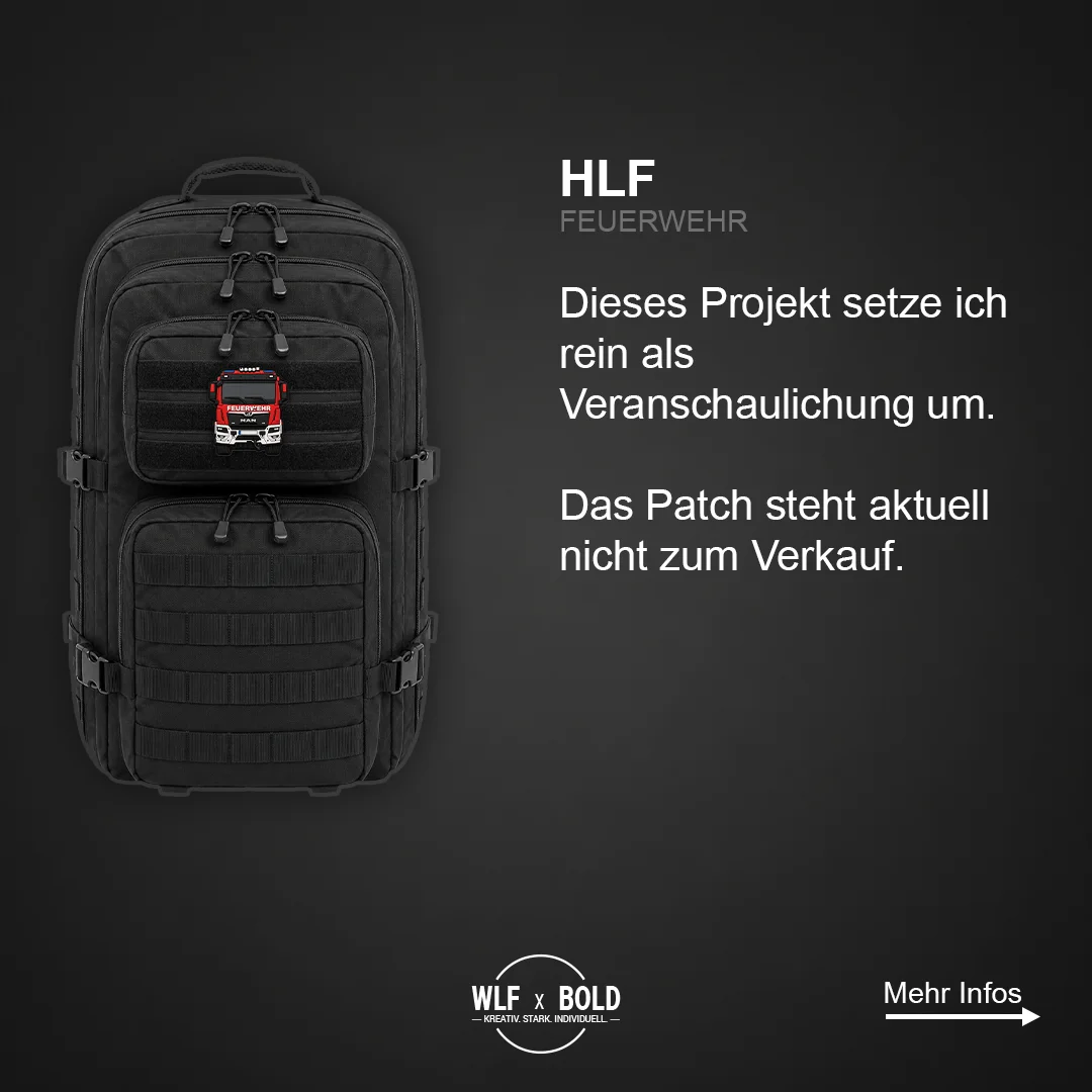 HLF Feuerwehr Patch – Ansicht 2
