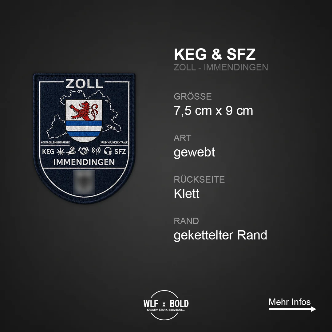 KEG SFZ Immendingen Zoll Patch – Ansicht 1