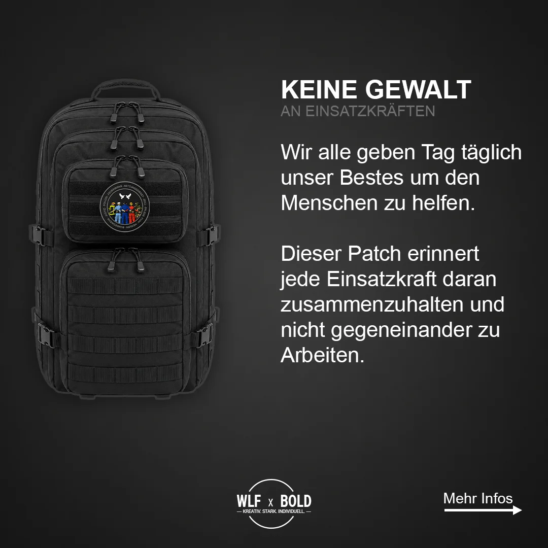 Keine Gewalt – individueller PVC Patch – Ansicht 2