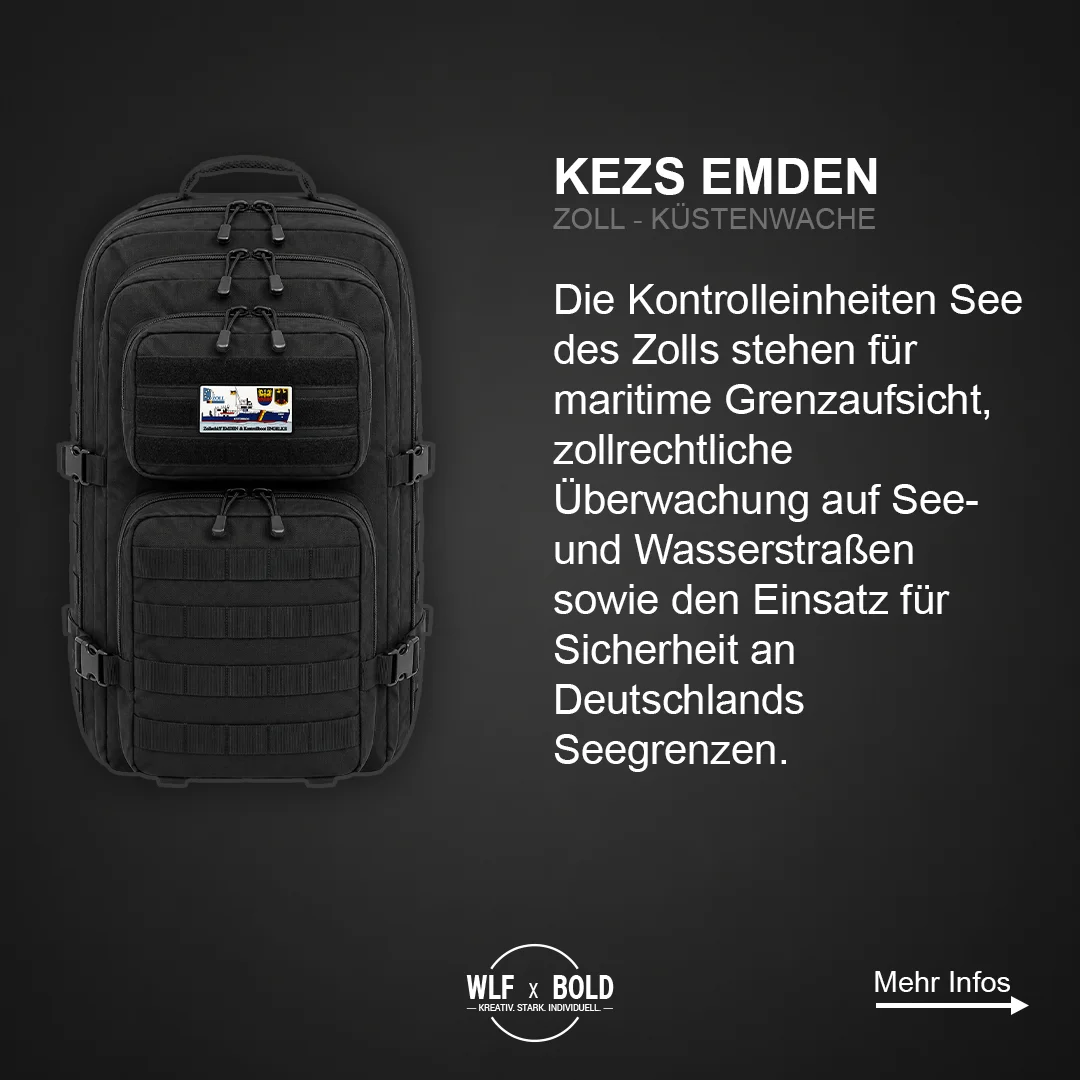 KEZS Emden II Zoll Patch – Ansicht 2