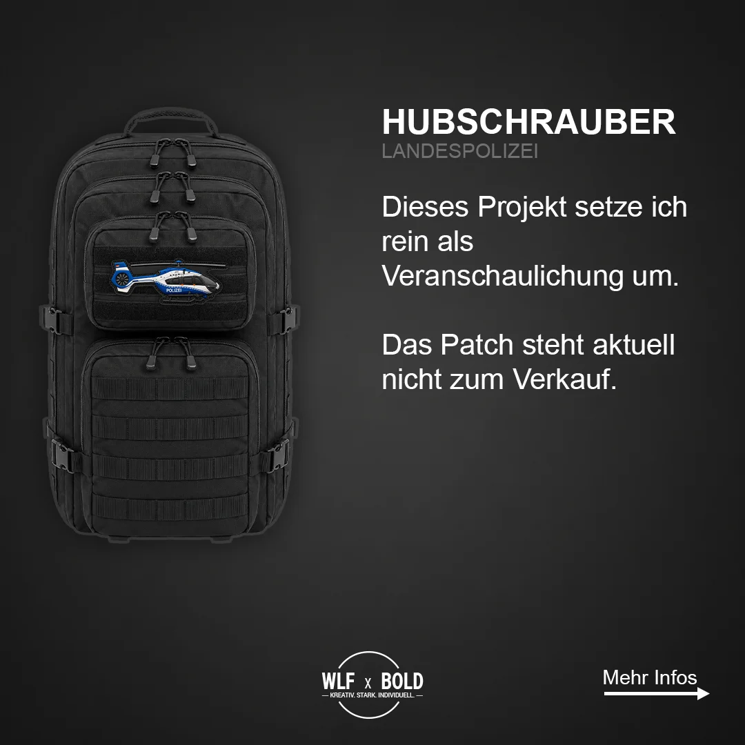 Polizei Hubschrauberstaffel Patch – Ansicht 2