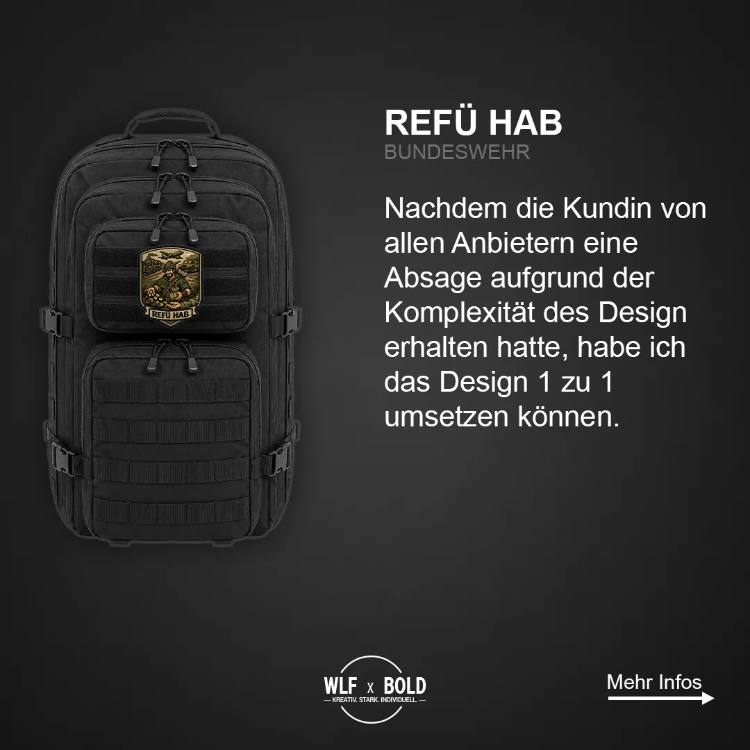 REFÜ HAB Bundeswehr Patch – Ansicht 2