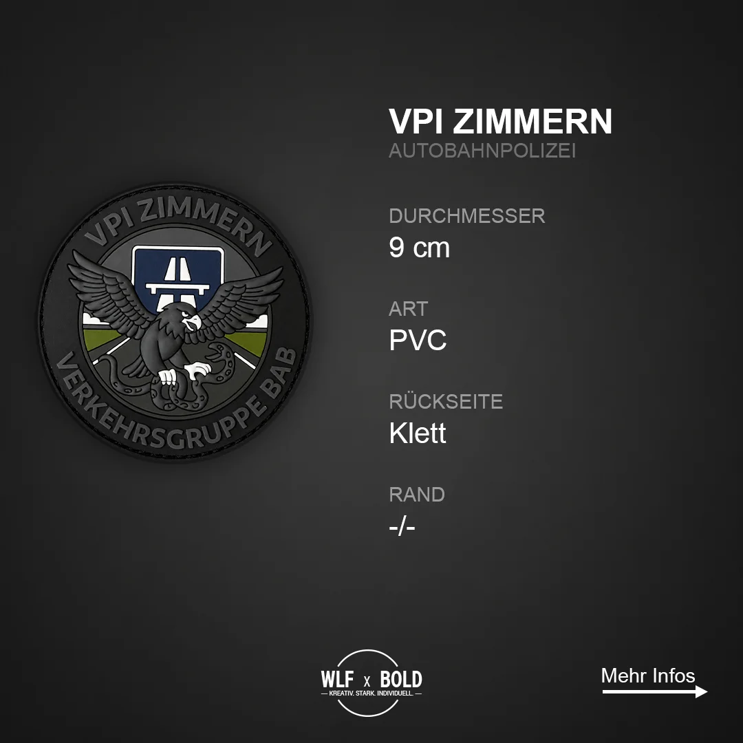 VPI Zimmern Polizei Patch – Ansicht 1
