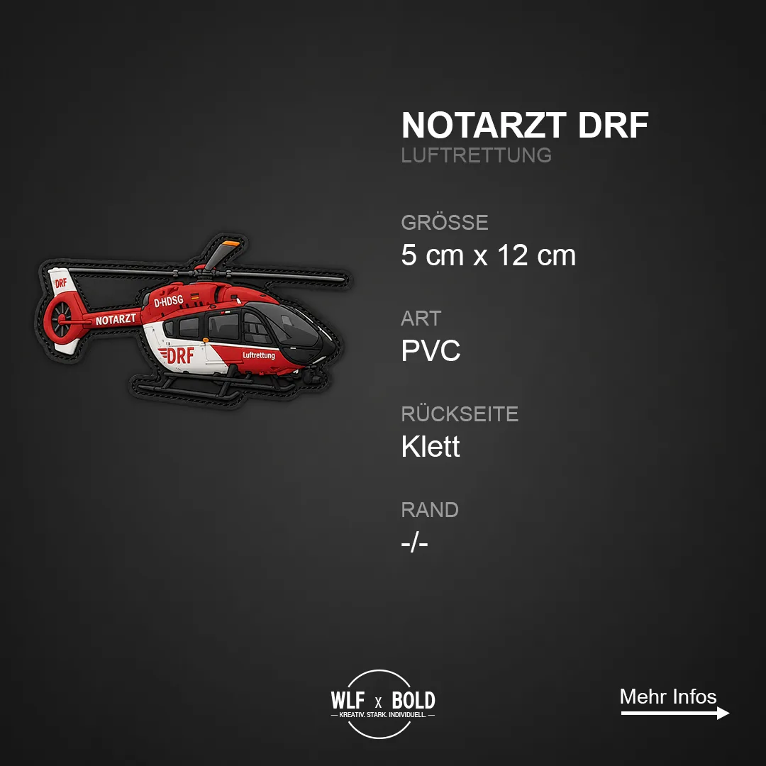 Individueller Patch Notarzt DRF Luftrettung