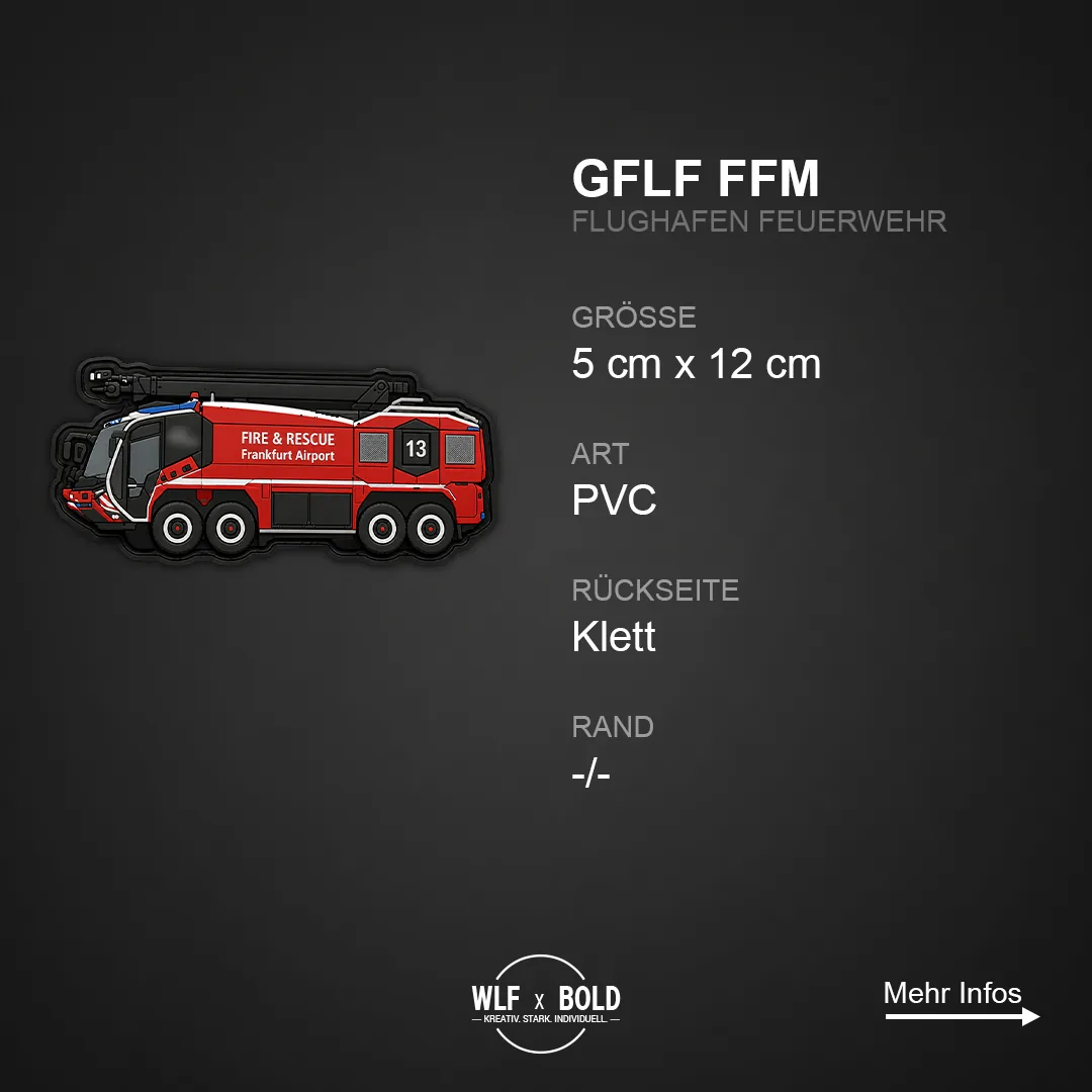 Individueller Patch GFLF Flughafenfeuerwehr Frankfurt