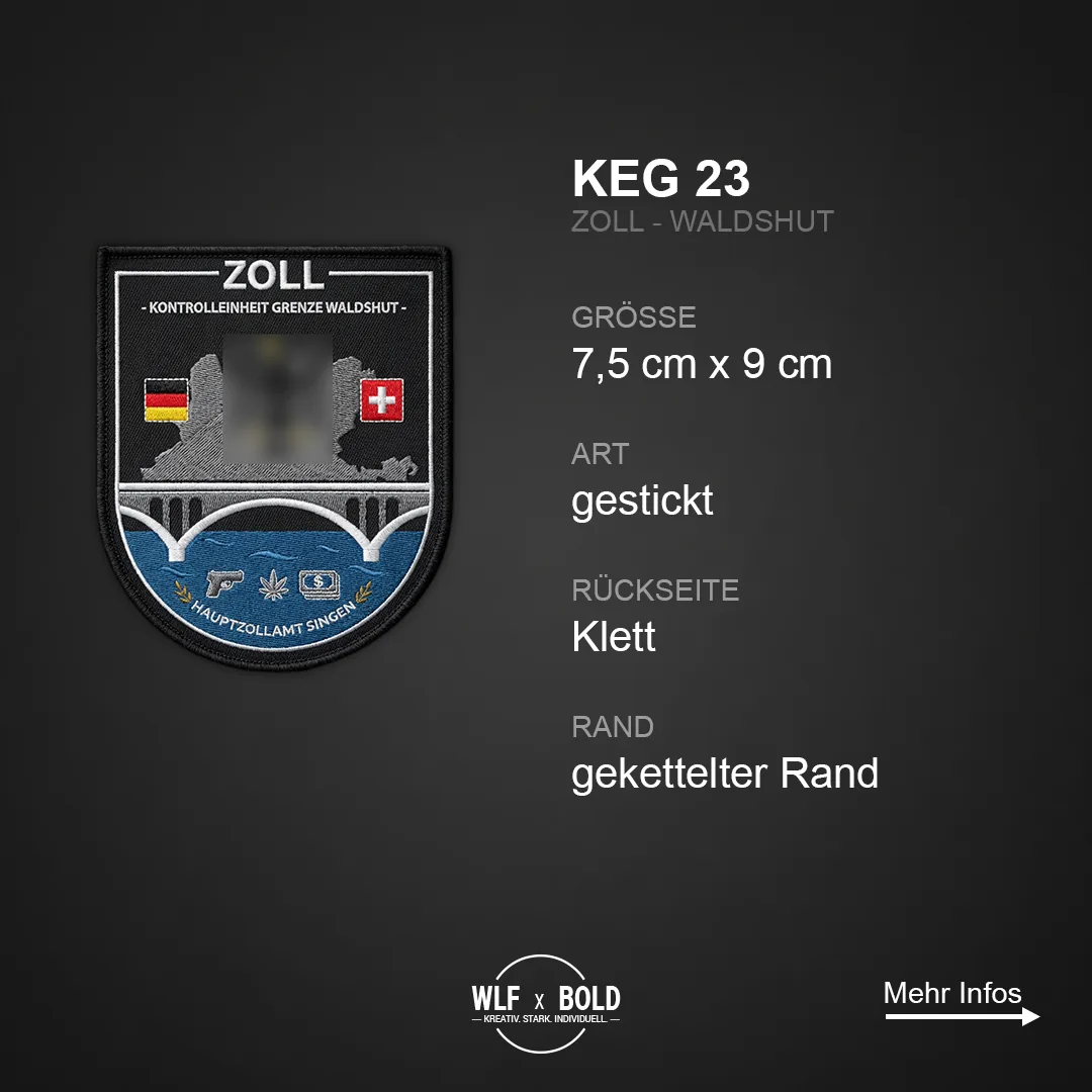 Individueller Patch KEG 23 Zoll Kontrolleinheit Waldshut