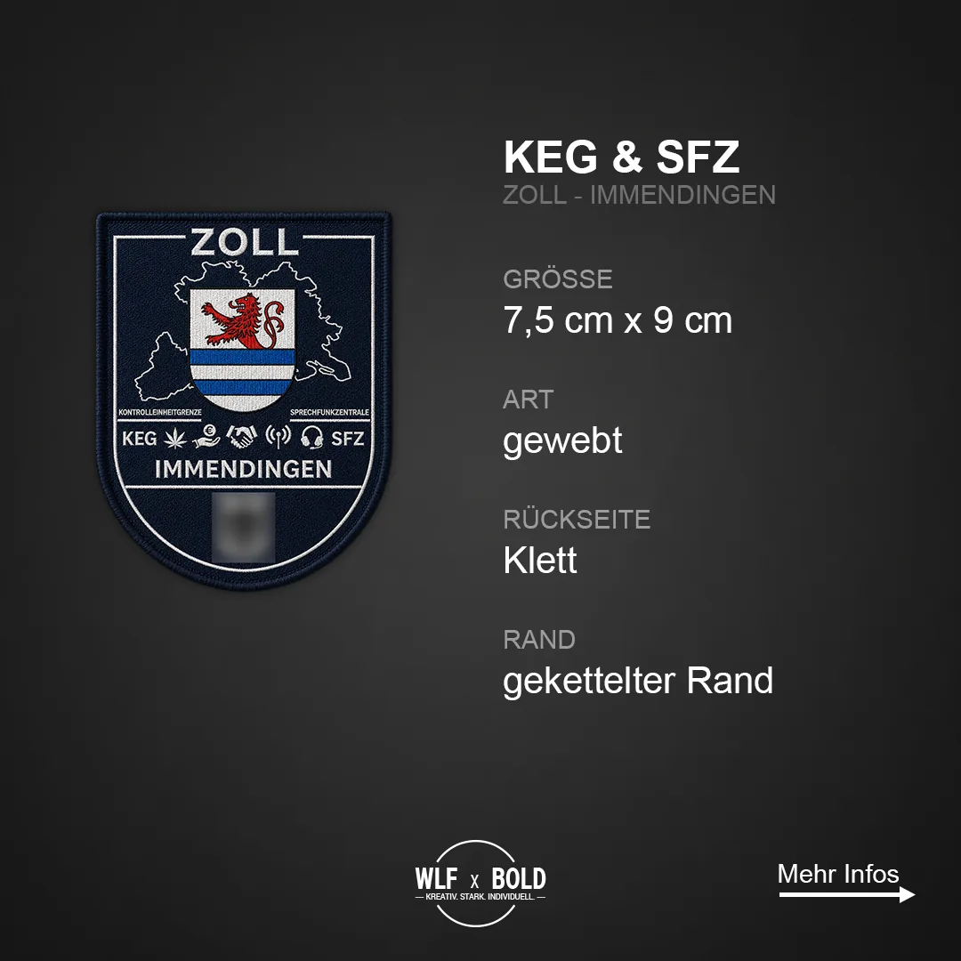 Individueller Patch KEG SFZ Zoll Immendingen