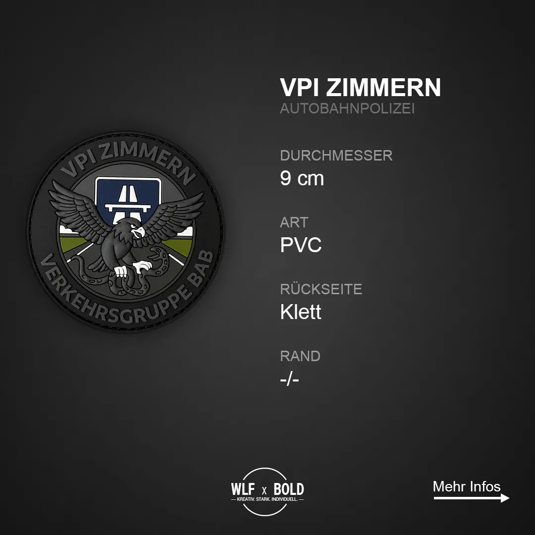 Individueller Patch VPI Zimmern Autobahnpolizei
