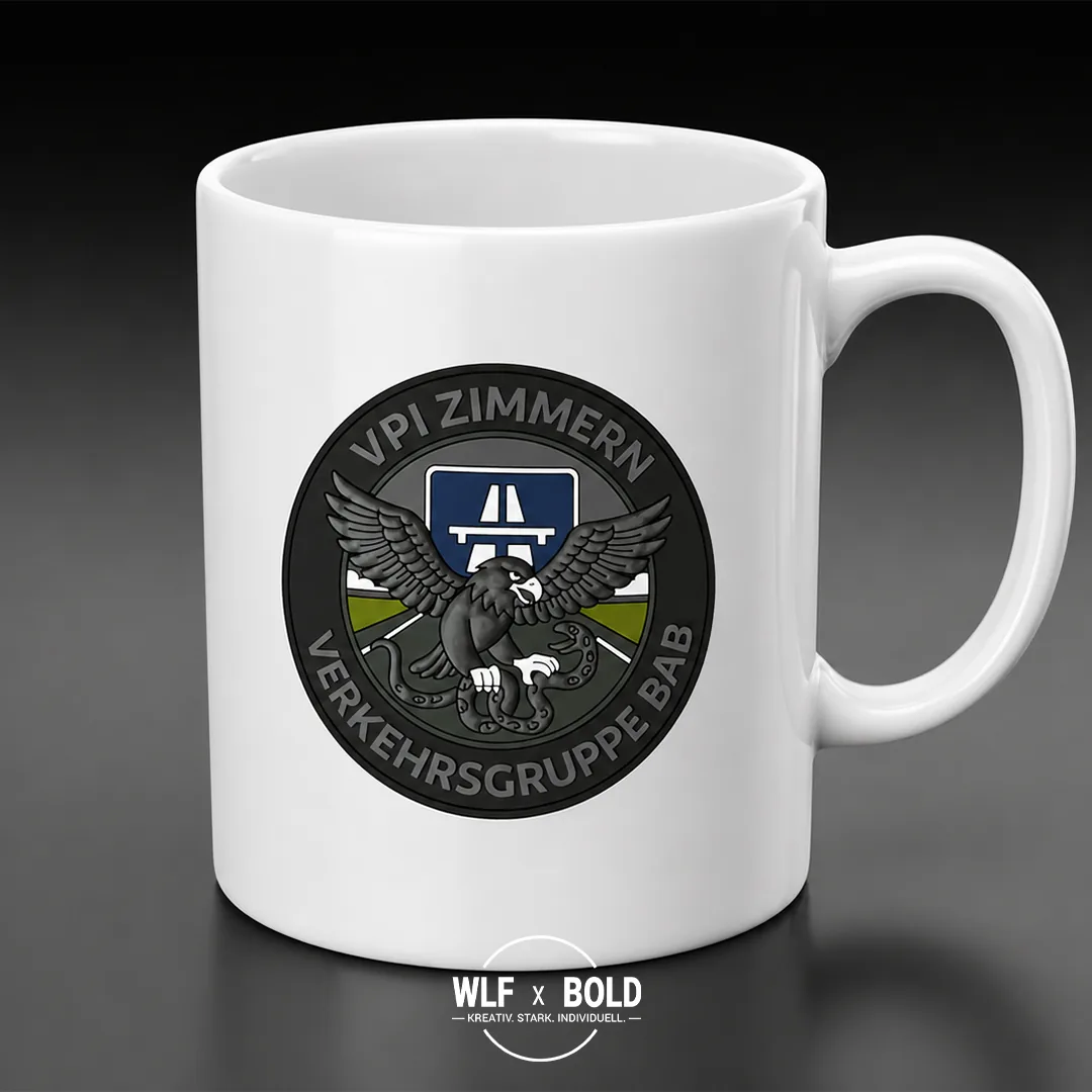Individuelle Tasse VPI Polizei mit eigenem Motiv