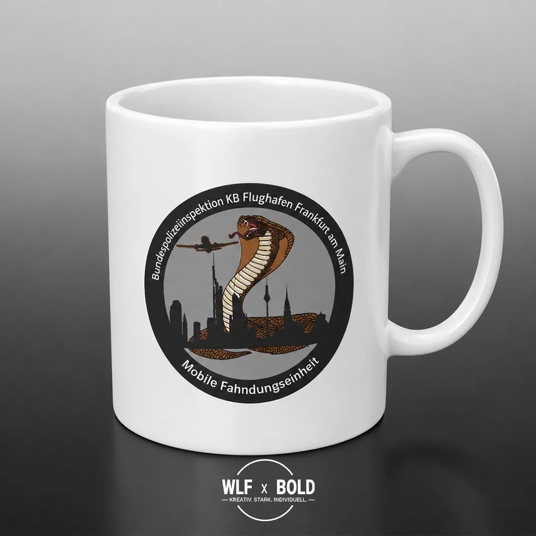 Individuelle Tasse Bundespolizei Flughafen Frankfurt am Main
