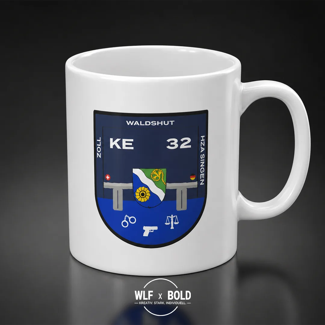 Individuelle Tasse KEG Waldshut Zoll mit eigenem Motiv