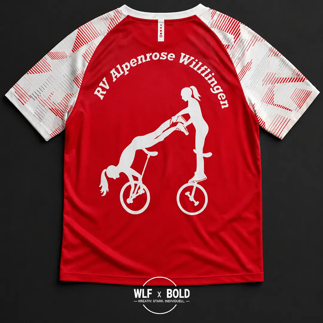 Individuell bestücktes T-Shirt RV Alpenrose DTF Druck Verein